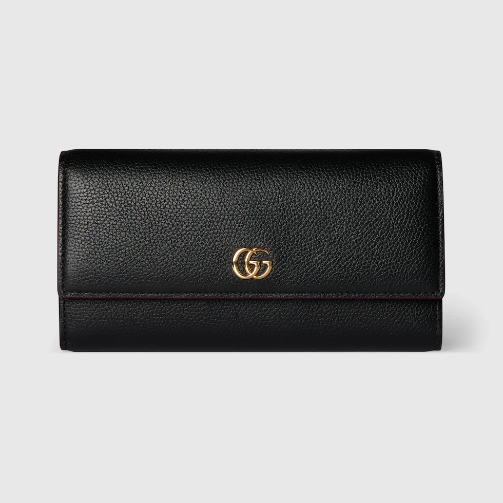 Gucci GG Marmont Continental Black Long Wallet