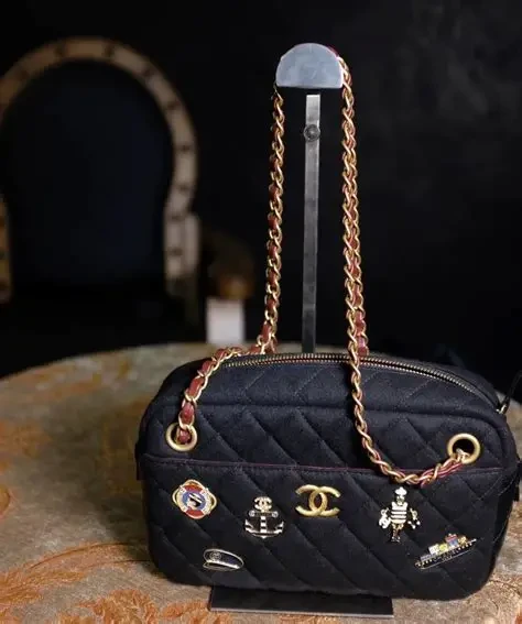 Chanel Metiers D'Art Paris-Hamburg 2018 Wool Nautical Charms Navy Bag DB