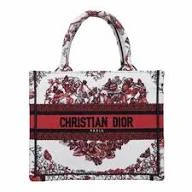 Christian Dior Book Tote Bicolor Cupidon Embroidered DB
