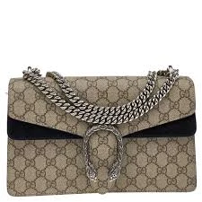 Gucci  GG Supreme Dionysus Shoulder Bag Brown/Black