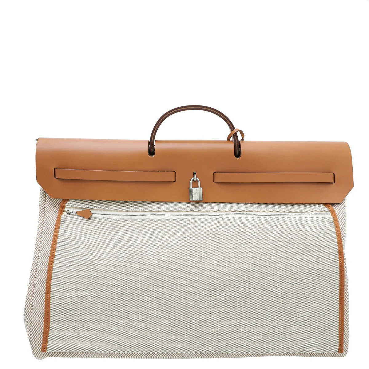 Hermès Herbag 50 Zip  Top Handle Bag Canvas Design W Stamp 2024 DB
