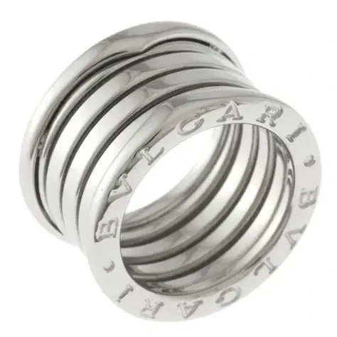 Bvlgari B.Zero 1 Four-Band K18WG Ring 9.8g BO