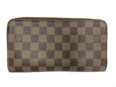 Louis Vuitton Damier Ebene Canvas Zippy Wallet N60003