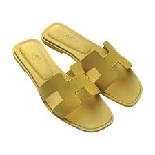 Hermes Oran Sandal Epsom Yellow Size:38 BO/DB