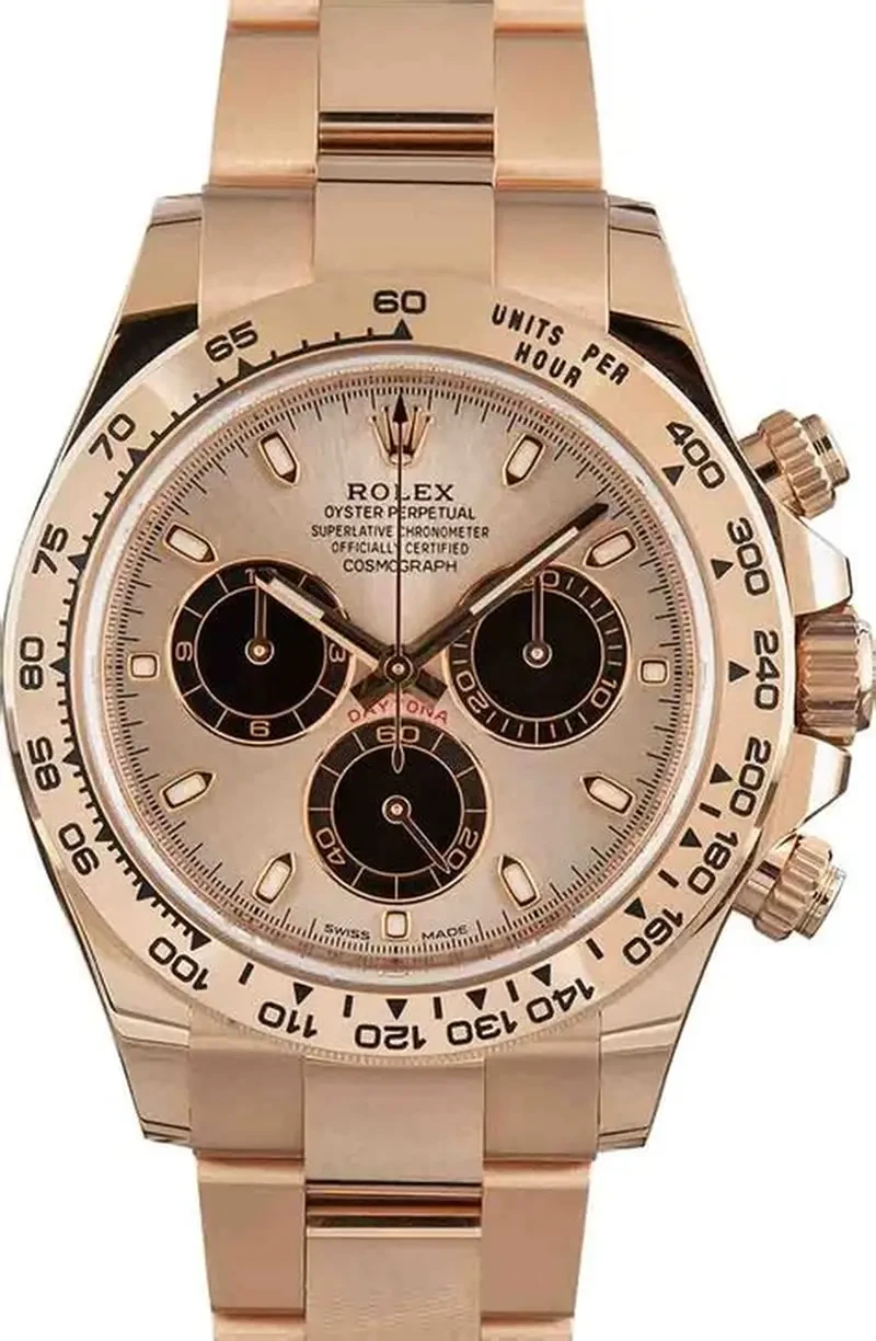 ROLEX 18K ROSE GOLD DAYTONA REF 116505 AUTOMATIC 40MM YEAR 2020 WRISTWATCH Serial number  080E1423