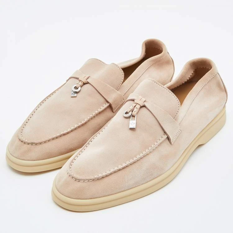 Loro Piana Summer Walk Loafers Beige Size:41
