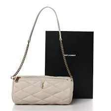 Saint Laurent Tube bag White Quilted Lambskin DB/M