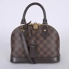 Louis Vuitton Damier Ebene Canvas Alma BB Bag DB/ST/PL/K