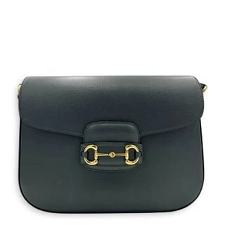 Gucci Horsebit 1995 Flap Shoulder Bag Black