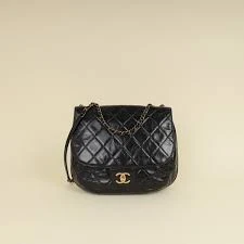 Chanel Bubble CC Flap Bag Black Shoulder Bag