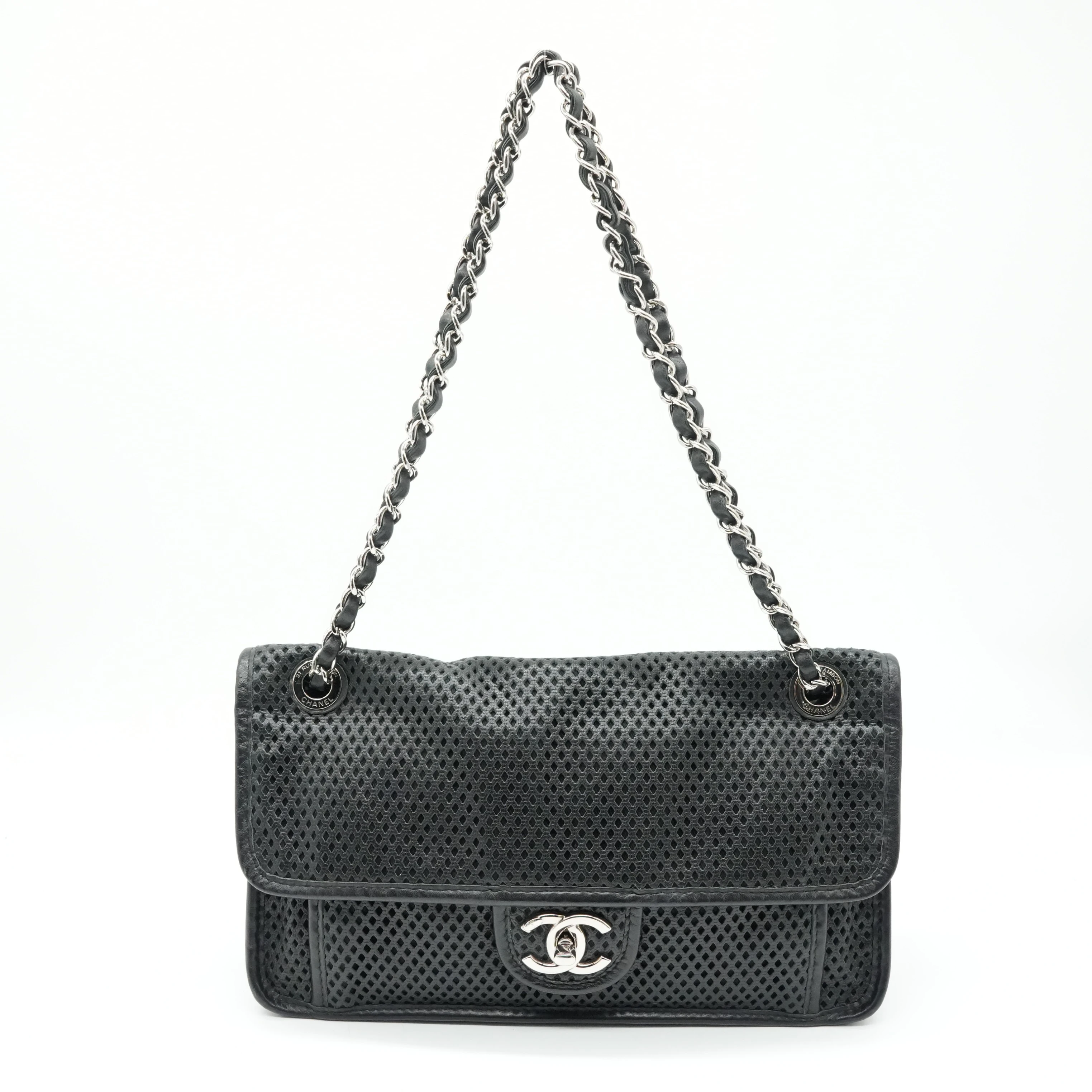 Chanel Medium Perforated Calfskin Up In The Air Flap