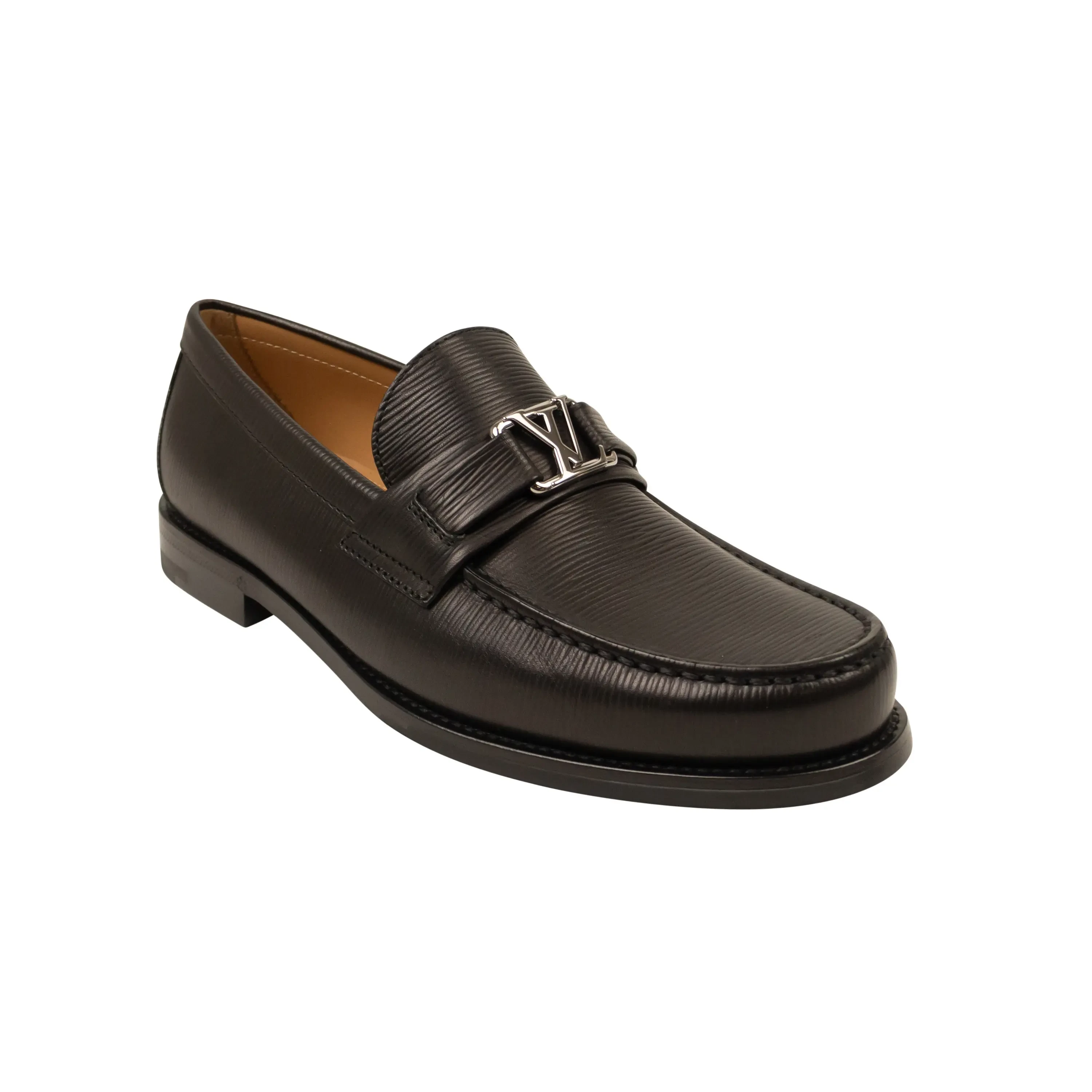 Louis Vuitton Major Loafers in Grained Claf Leather