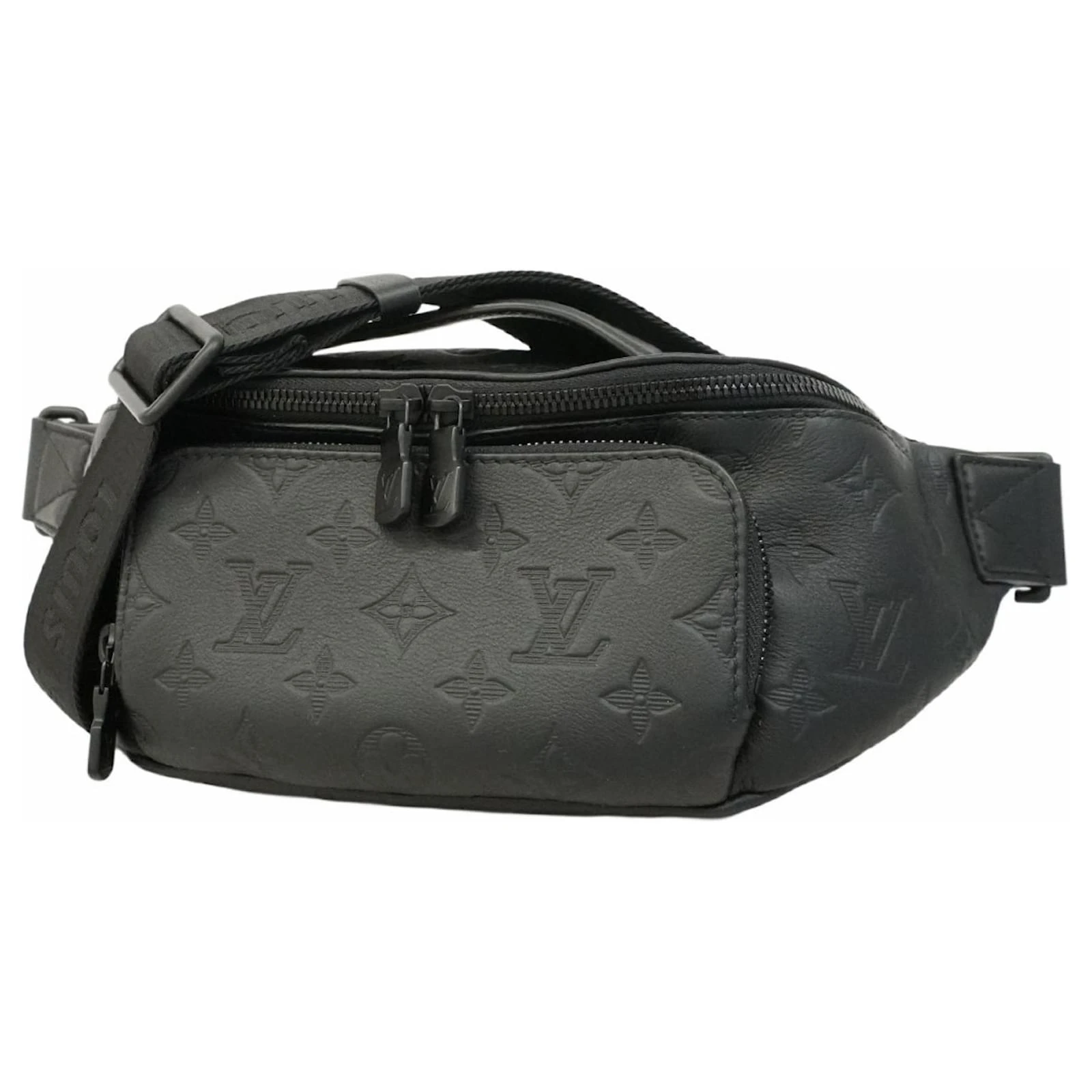 Louis Vuitton Rush Bum Bag Waist Monogram Shadow Black M46036