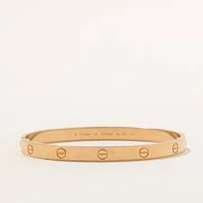 Cartier Love Bracelet, Classic Model 18K Pink Gold Size 17 31.1g LEG CE