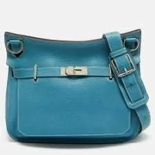 Hermes Jypsiere in Turquoise Color Bag