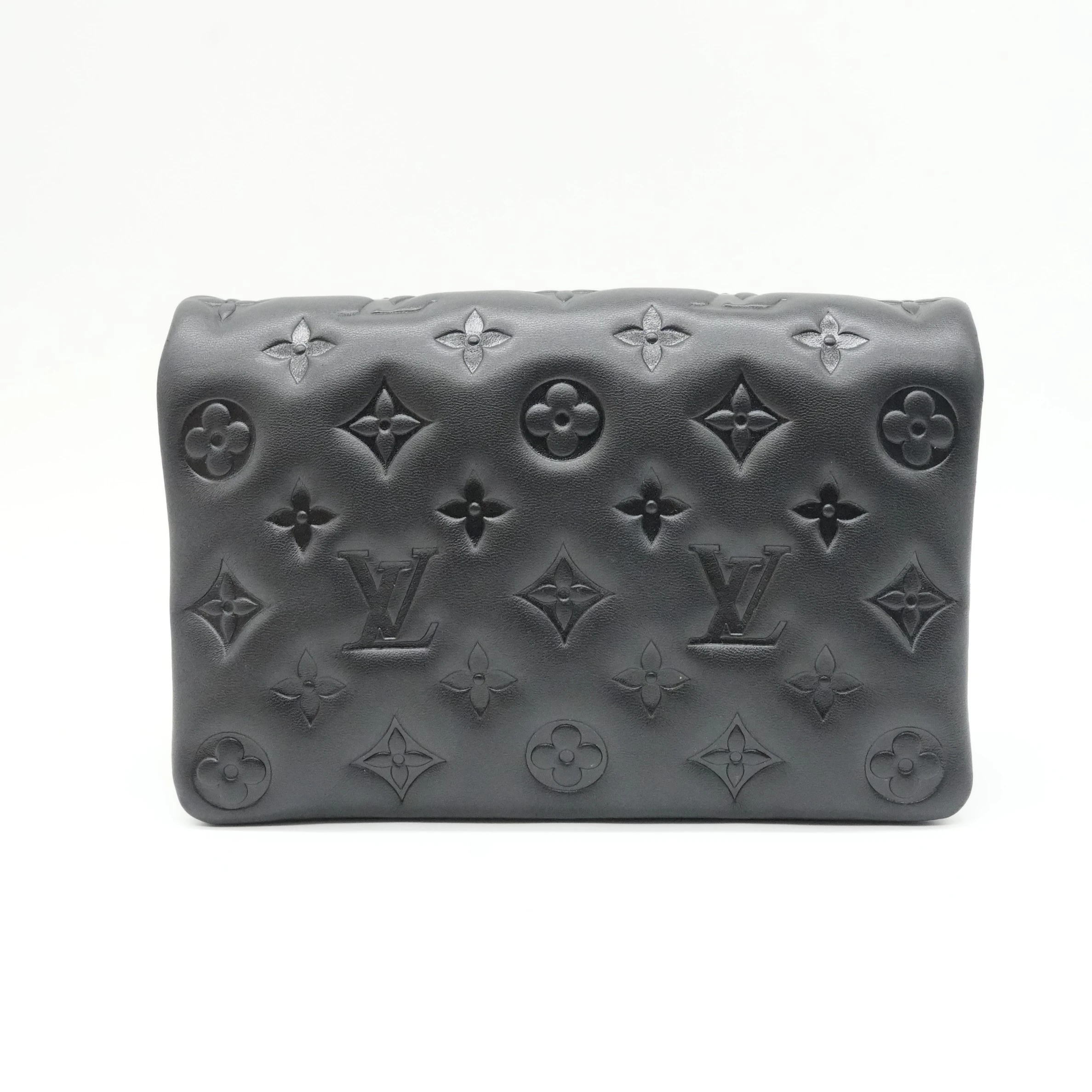 Louis Vuitton Pochette Coussin Lambskin Black M82116 DB