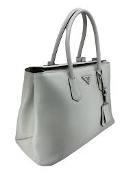 Prada Monochrome Grey Tote Bag in Saffiano Leather DB