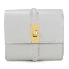 Celine Small Trifole Wallet 16 White