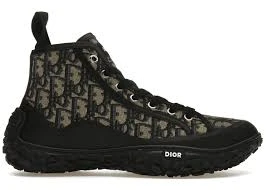 Dior B28 High-Top Sneakers in Black Dior Oblique Jacquard