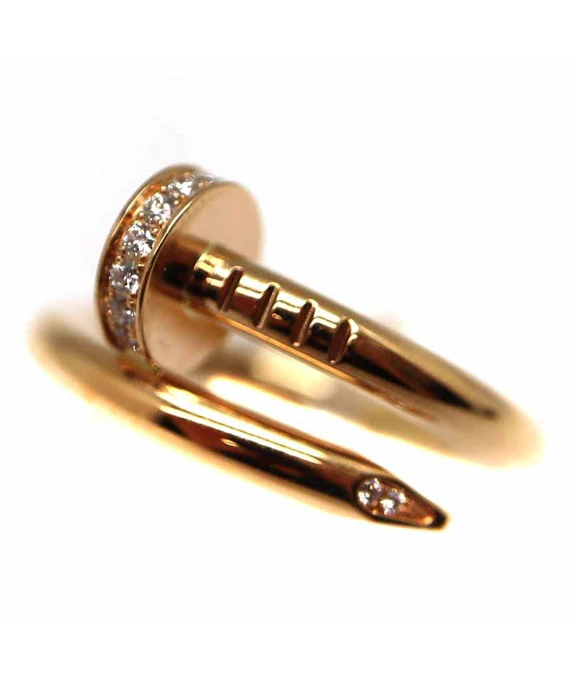 Cartier Juste Un Clou ring K18PG Rose Gold Diamond Ring