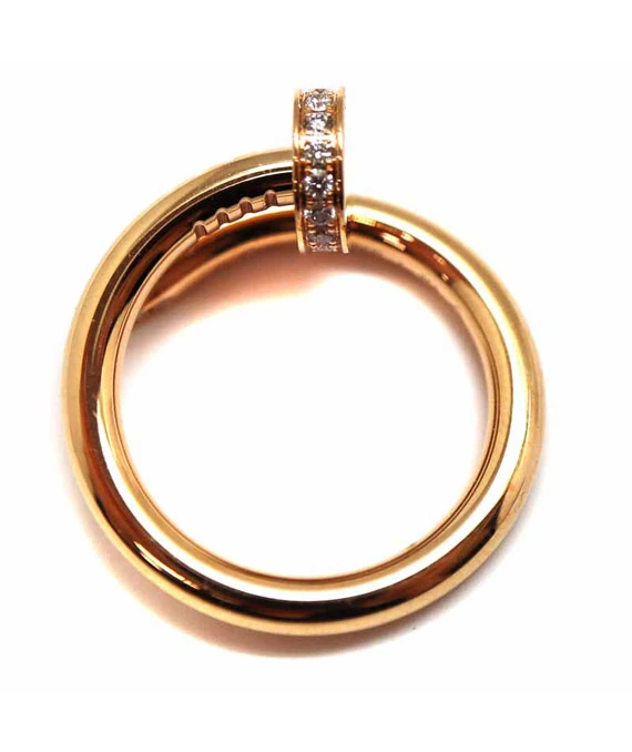 Cartier Juste Un Clou ring K18PG Rose Gold Diamond Ring