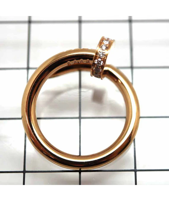 Cartier Juste Un Clou ring K18PG Rose Gold Diamond Ring