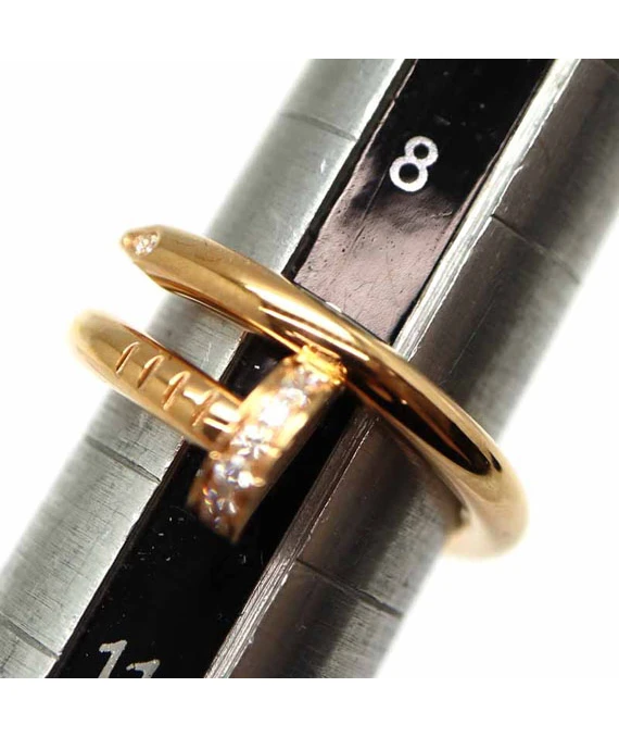 Cartier Juste Un Clou ring K18PG Rose Gold Diamond Ring