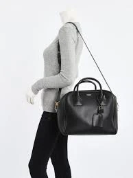 Burbery Cube Black Leather Medium Sathel Bag