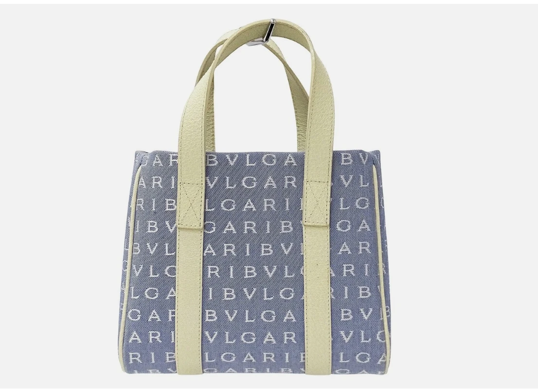 Bvlgari Logomania Light Blue Tote Bag