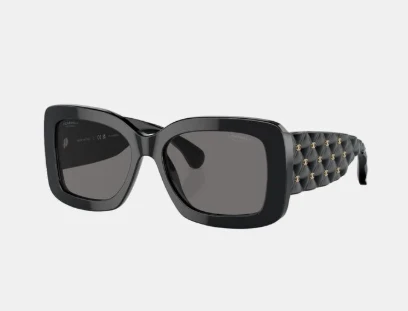 Chanel Rectangle Sunglasses Black