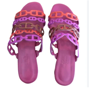 Hermes Thalassa Pink Sandal BO Size 40