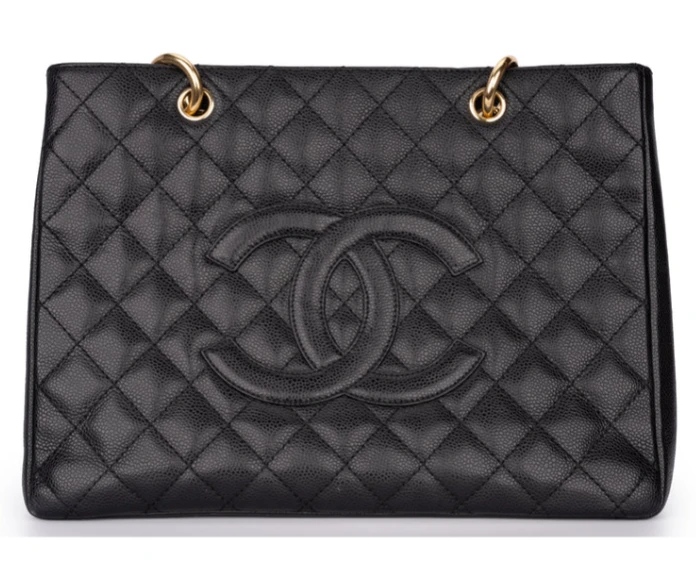 Chanel GST Black Caviar Gold Hardwear
