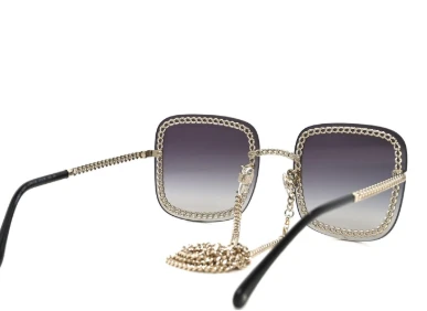 Chanel 4244 57/18 Square Chain Link Sunglasses PO