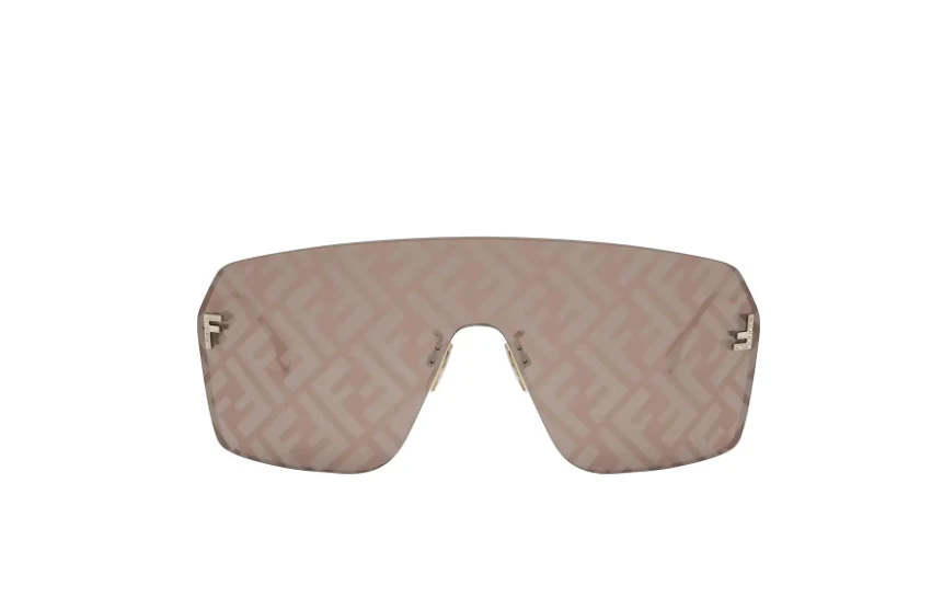 Fendi Gold/Pink FF 0467/S Fabulous Shield Sunglasses,BOX