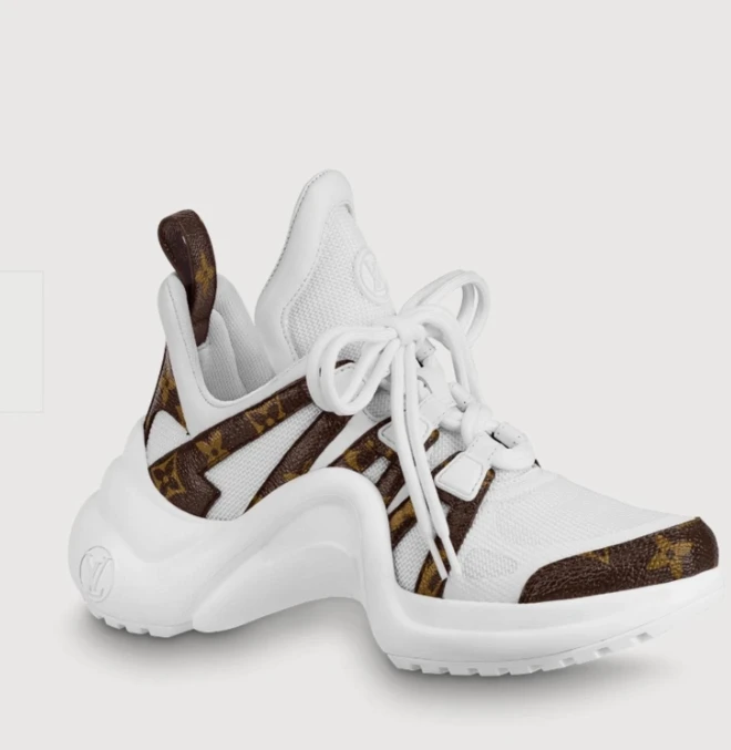 Louis Vuitton Mesh Archlight ARC Sneaker White Size 40.5
