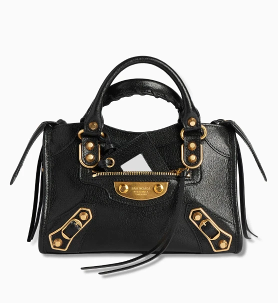Balenciaga Le City Uptown Mini Bag,Black Leather