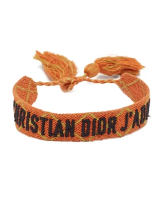 Dior Multicolor Woven Fabric J'adior Bracelet