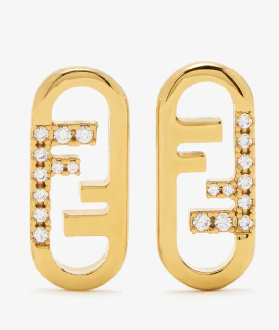 Fendi O'Lock Crystal Stua Earring