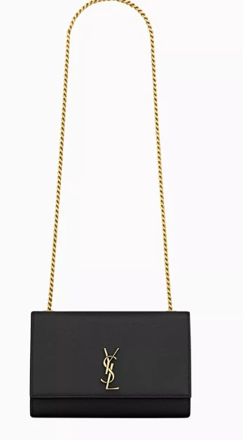 Saint Laurent Kate Small Tassel Chain Bag,Black,DB
