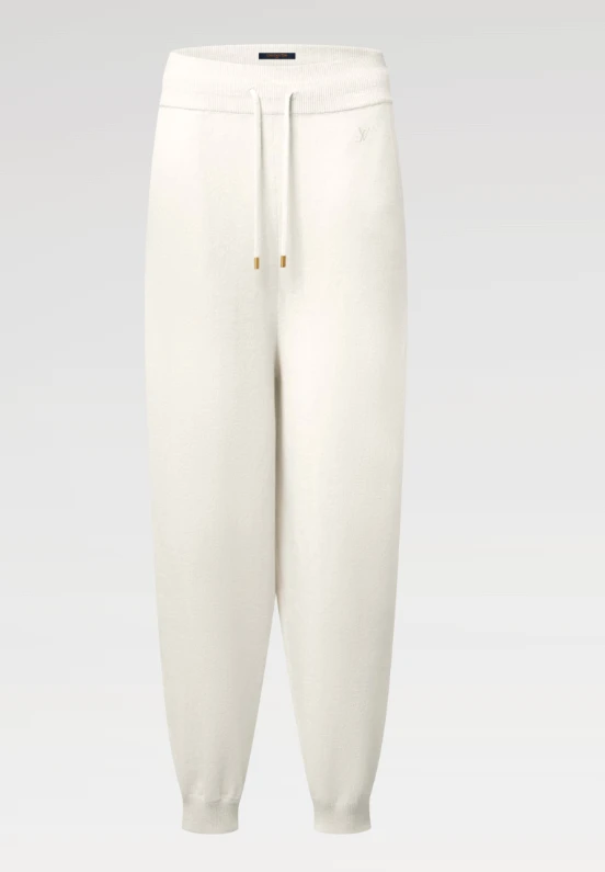 Louis Vuitton Cashmere Monogram Grey Sweatpants Size Large