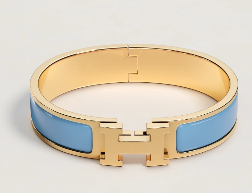Hermes Clic H Bracelet Gold Plated HW BO/DB