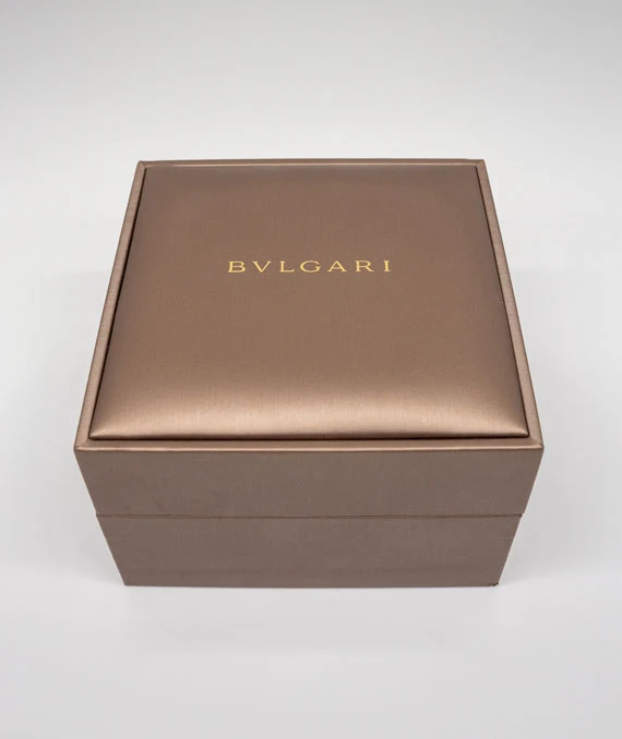 Bvlgari Serpenti Tubogas Double Spiral 35mm Watch 18kt Rose, White and Yellow Gold with Diamond Encrusted Bezel