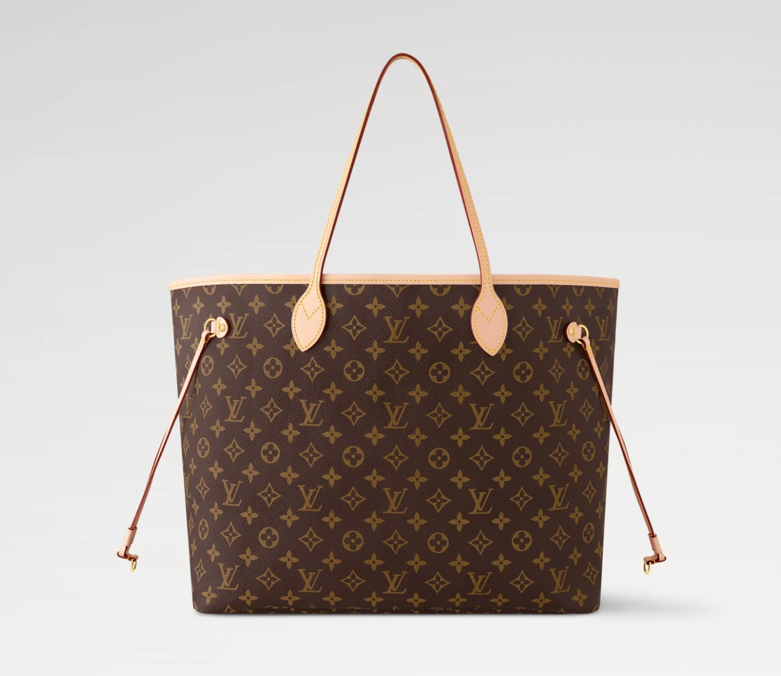Louis Vuitton Neverfull MM Attached Pouch (Initial)