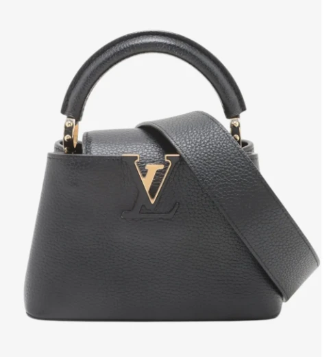 Louis Vuitton Black Mini Capucine FullSet