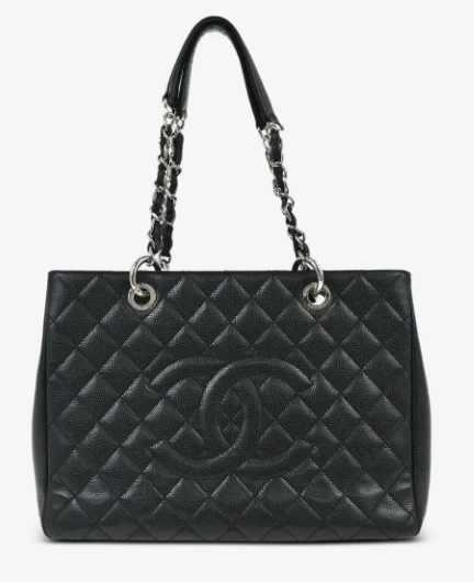 Chanel GST Blue Caviar Silver Hardwear  DB/EN