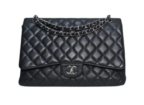 Chanel Classic Flap Maxi Double Flap Caviar Black EN
