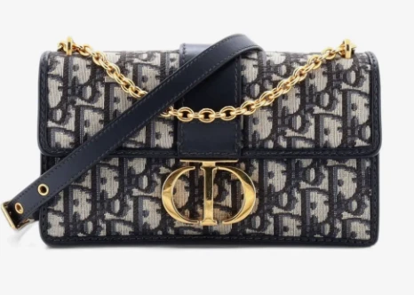 Dior 30 Montaigne West-East Canvas Shoulder Bag EN
