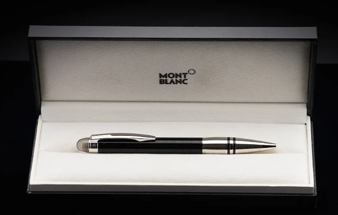 Montblanc StarWalker Doué Line Black Silver Ballpoint Pen 38012