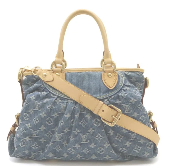 Louis Vuitton Blue Monogram Denim Neo Cabby MM Bag  DB/EN
