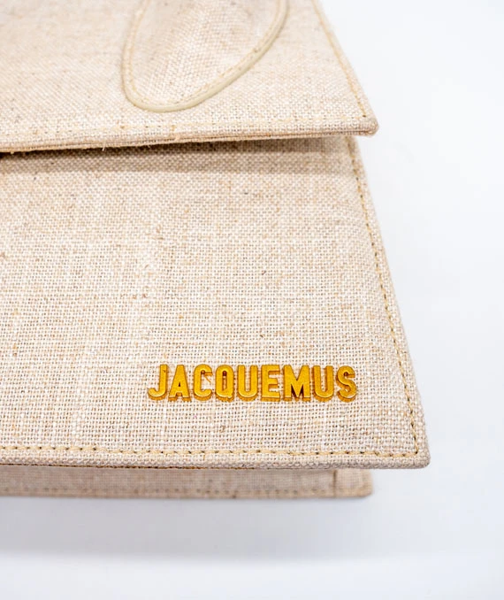 Jacquemus Light Greige Grand Le Chiquito Top Handle Tote Bag